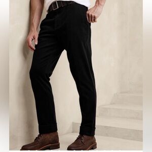 Banana Republic Men's Non-Iron Stretch Cotton Dress Pant slim fit 33W 30L NWT